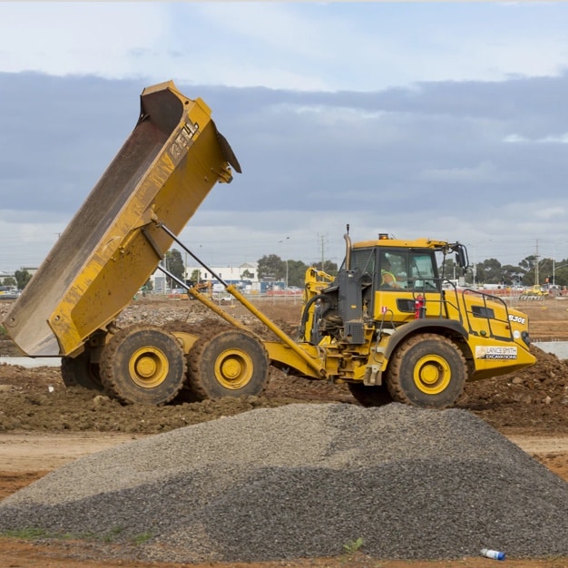 Yellow Truck — Excavators In Mackay, QLD